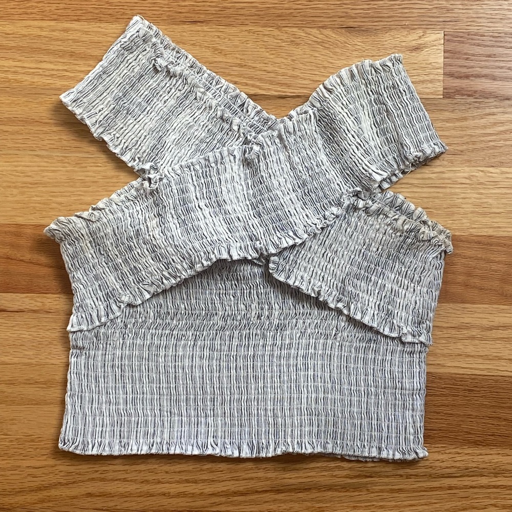 Urban Outfitters off the shoulder bandage top